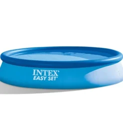 Sale Intex Rund Uppblåsbar Easy Set Pool - 396 x 84 cm - Blå - Inklusive Tillbehör - CB87 Pooler
