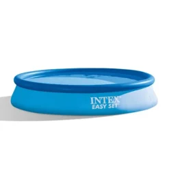 Clearance Intex Rund Uppblåsbar Easy Set Pool - 366 x 76 cm - Blå - Ingår Tillbehör CB73 Pooler