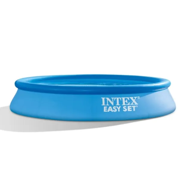 Intex Rund Uppblåsbar Easy Set Pool - 305 x 61 cm - Blå - Ingår Tillbehör CB2