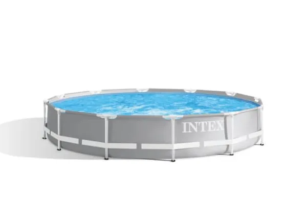 Intex swimmingpool - Prisma ram - 366 x 76 cm - Inklusive solsegel- och filterpump Pooler
