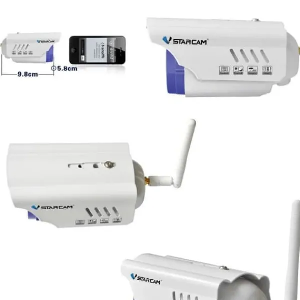 IP-kamera för övervakning - LCC® - Webbkamera - HD 720P - Infraröd vision - Plug & Play