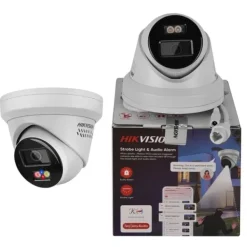 Outlet IP-kamera, 8MP hög upplösning, smart hybridljus,2.8mm, Blå Röd ljus Varning Säkerhetsmonitorer & Videokameror