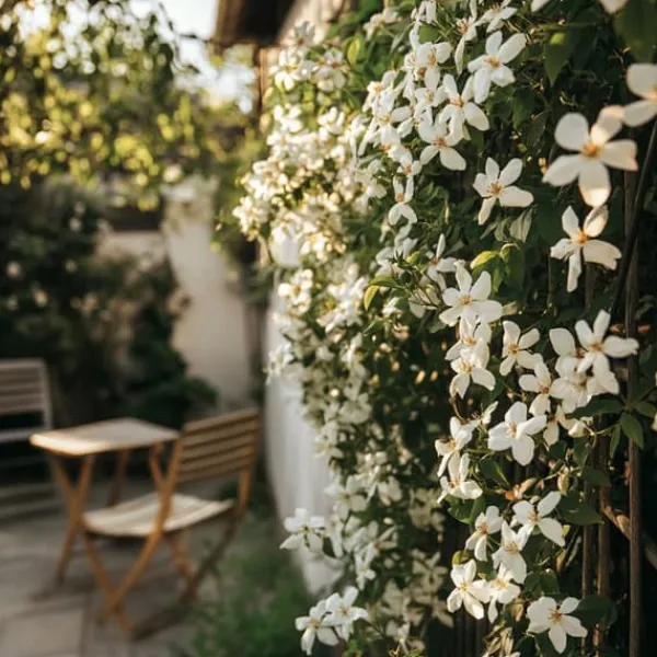 Jasmin - Set om 2 - Trachelospermum jasminoides - Höjd 110-120cm - ⌀17cm