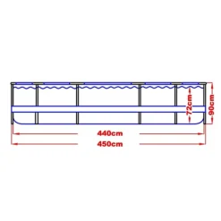 Outlet Jilong Avenli - Pool Med Filterpump - 450 X 90 Cm - Komplett Pooler