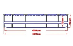 Viking Choice Jilong Avenli - pool med pump - 450 x 90 cm - komplett