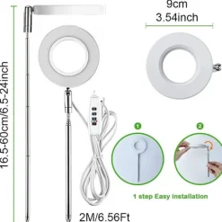 Justerbar Höjd 3.5 tum Röd Blå LED Växtlampa - 5W USB Växtlampa för Inomhusbruk