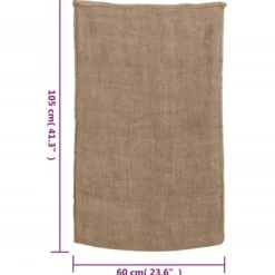 Jutesäckar 30 -pack 100% ekologisk jute | Storlek: 60x105 cm | 220 gsm