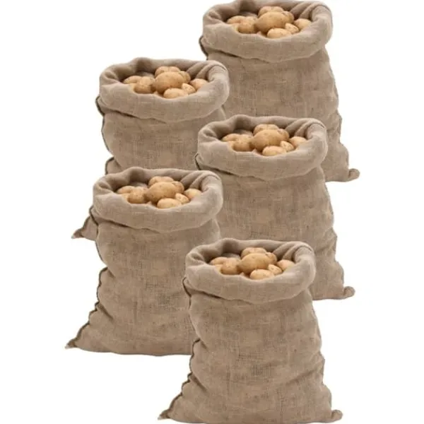 vidaXL Jutesäckar 5 st 60x105 cm 100 % jute 220 gsm
