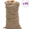 Best Jutesäckar 30 st 65x135 cm 100% jute 220 gsm Jord & Sand
