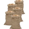 Sale Jutesäckar 5-pack 60x105 cm - Ekologiska och multifunktionella | Färg: Natur | Storlek: 60x105 cm Trädgårdskorgar