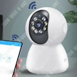 Online Kamera - TD® - Trådlös wifi-kamera - 3 miljoner pixlar - Rotation 360° - Inomhus Säkerhetsmonitorer & Videokameror