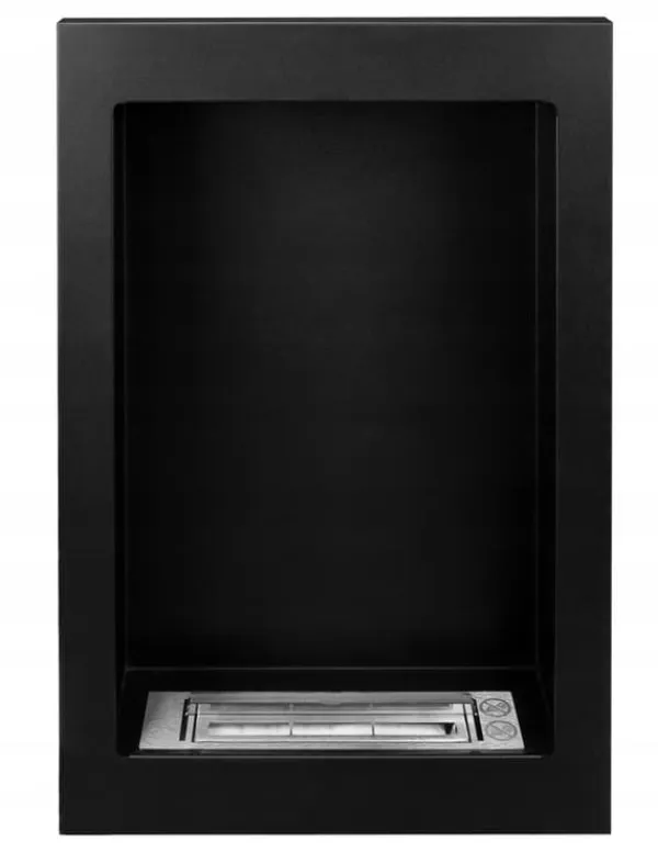 Kaminen Öppna spisar Bio-eldplats Väggmonterad biokamin etanolkamin VERTICAL 61 cm x 39 cm x 12 cm svart ekologisk eldstad
