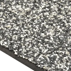 Kantmatta grå för trädgårdsdamm - Slitstark nonwoven PP-fleece | Storlek: 1250x40 cm