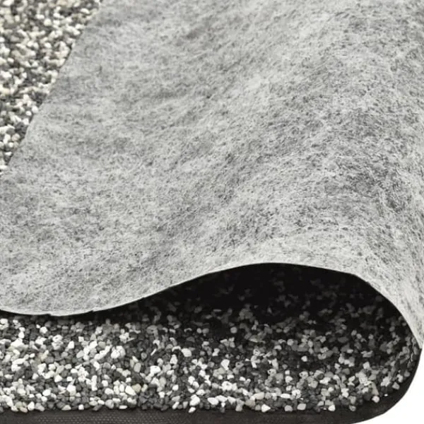 Kantmatta grå för trädgårdsdamm - Slitstark nonwoven PP-fleece | Storlek: 1250x40 cm