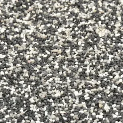 Kantmatta grå för trädgårdsdamm - Slitstark nonwoven PP-fleece | Storlek: 1250x40 cm
