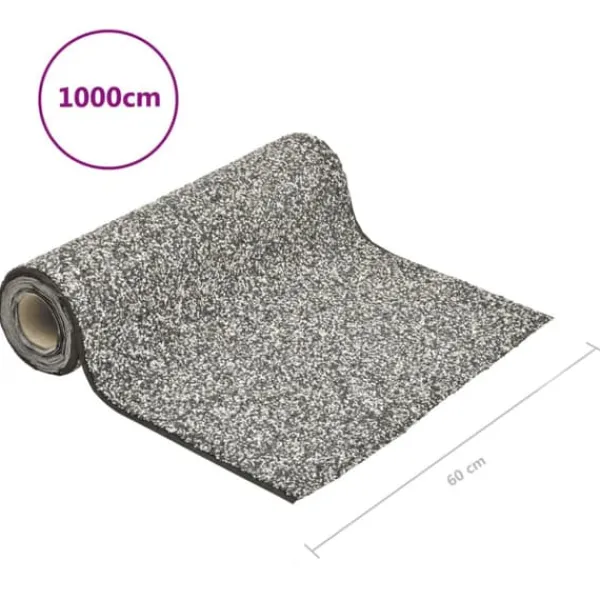 Kantmatta i nonwoven PP-fleece för damm och bäck | Färg: Grå | Storlek: 1000x60 cm