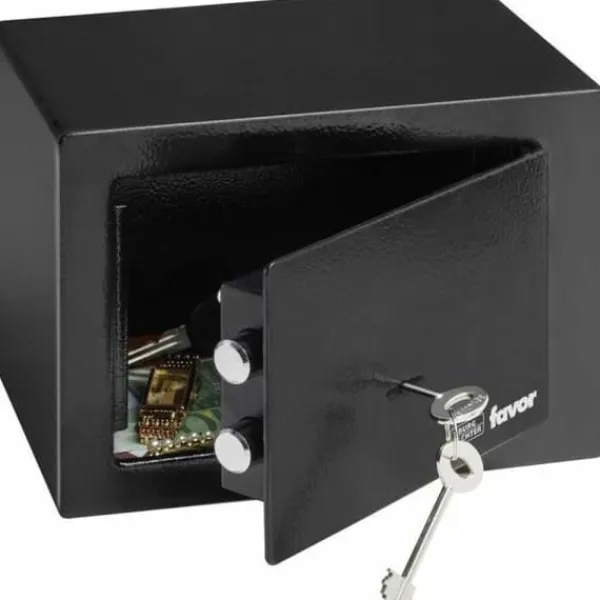 Clearance Kassaskåp Burg-Wachter 17 x 23 x 17 cm Svart Metall Kassaskåp