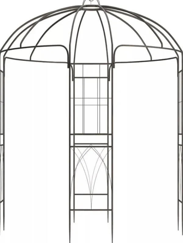 New Keira Rose Arch - Bronze Metal Climbing Aid for Gardens, 200x200x270 cm Krukor & Växtbehållare