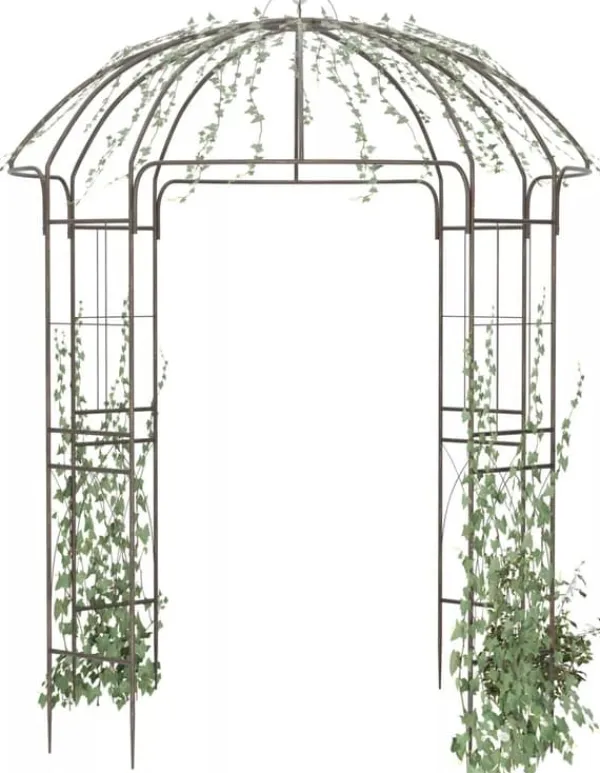 New Keira Rose Arch - Bronze Metal Climbing Aid for Gardens, 200x200x270 cm Krukor & Växtbehållare