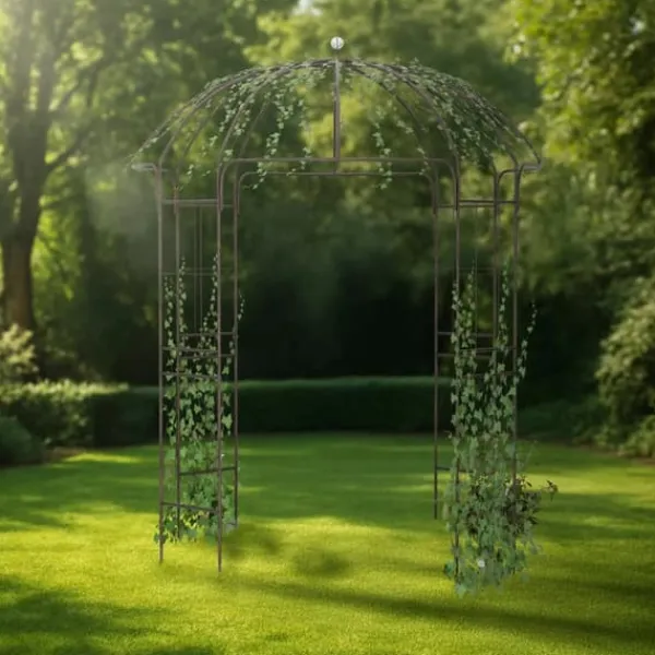 New Keira Rose Arch - Bronze Metal Climbing Aid for Gardens, 200x200x270 cm Krukor & Växtbehållare