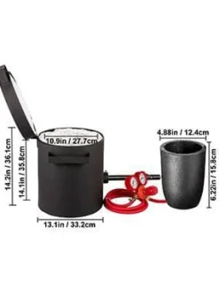 Online 6Kg kopparkapacitet 1350°C professionell propanmetallsmältugn, snabb/effektiv uppvärmning, utmärkt värmeisolering, hög säkerhet, kompletta tillbehör | CDON Tillbehör Till Vedeldade Kaminer & Öppna Spisar