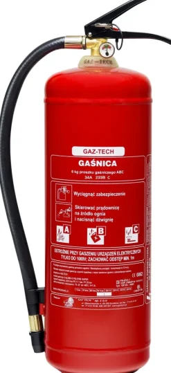 kg pulverbrandsläckare - OGP 6X ABC/E Brandsläckare