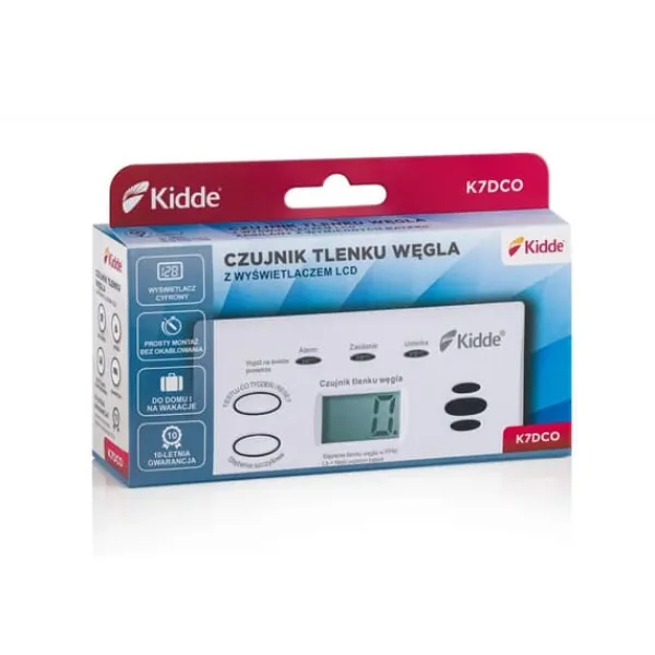 Sale Kidde K7DCO kolmonoxidsensor med LCD-skärm Rök- & Koloxiddetektorer