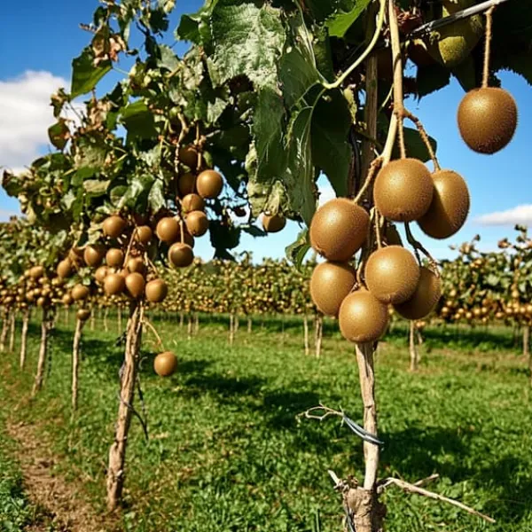 Kiwi växt - Set om 3 - Actinidia deliciosa 'Jenny' - Höjd 20-40cm - ⌀9cm