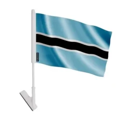 New Klistremerke - Botswana - 14 x 21 cm - 5 stk - Polyester - Lett - Dobbelsidig Flaggor & Vindstrutar