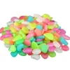 Clearance KL04626-Utomhus lysande sten, 100 st konstgjorda fluorescerande småsten dekoration för trädgård Pathway poolbelysning Trädgårdsstenar & Klivstenar