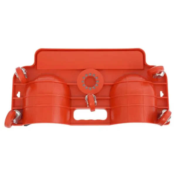 Discount Knävagn - Rullande knäkudde med 5 svängbara hjul - Max 100 kg - 51×14 cm - Plast - Röd Stöd Med Hjul, Säten & Knäskydd För Trädgårdsskötsel