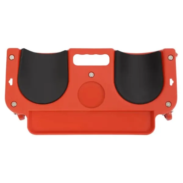 Discount Knävagn - Rullande knäkudde med 5 svängbara hjul - Max 100 kg - 51×14 cm - Plast - Röd Stöd Med Hjul, Säten & Knäskydd För Trädgårdsskötsel