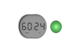 Clearance Koldioxiddetektor, 3 i 1-funktion, 10 års batteritid, realtidsavläsningar,1 st Rök- & Koloxiddetektorer