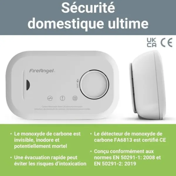 Koldioxiddetektor Fireangel - FA6813-EUX10
