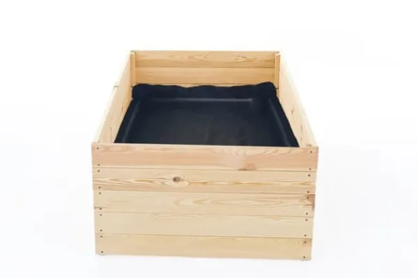 Viking Choice Kompakt 140x80x18 cm Trädgårdsbädd i furu för balkonger & terrasser