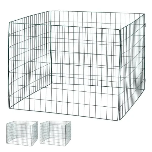 Outlet Kompostbehållare, Nät, 70x90x90 cm, Grön Kompostering