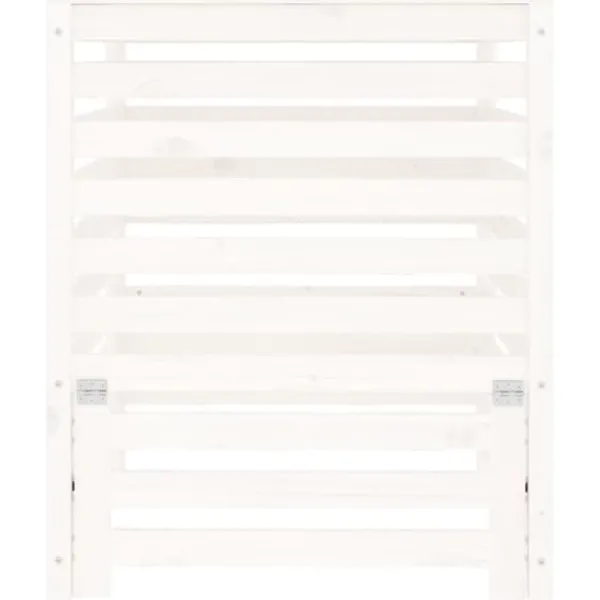 Clearance Kompostlåda vit 82,5x82,5x99,5 cm massiv furu - Kompost - Kompostlåda - Home & Living Kompostering