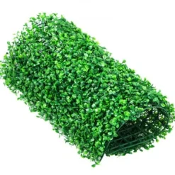 Discount Konstgjord buxbompanel, 25x25x4 cm, Grön, PE-material Trädgårdsprydnader