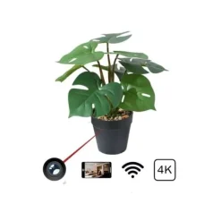 Discount Konstgjord växtkruka 1080P HD WIFI spionkamera med ljud Säkerhetsmonitorer & Videokameror