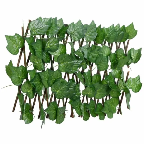 vidaXL Konstväxt druvblad spaljé expanderbar grön 180x20 cm