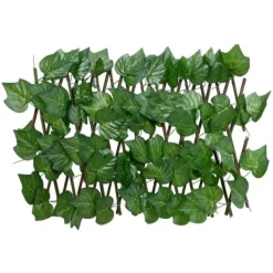 vidaXL Konstväxt druvblad spaljé expanderbar grön 180x20 cm