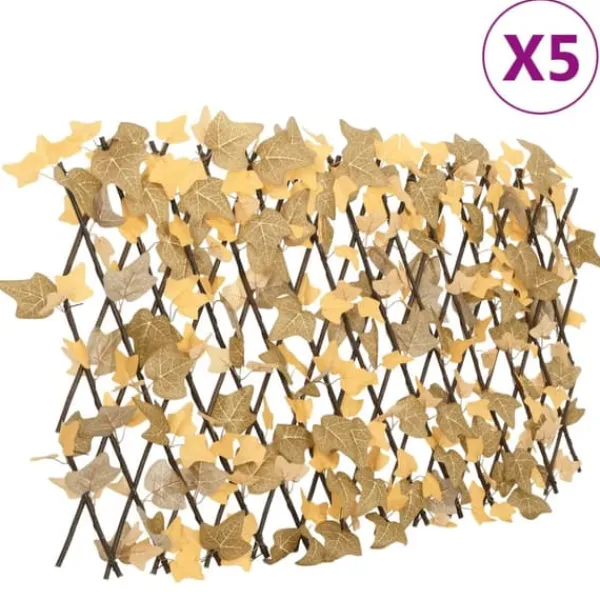 New Konstväxt lönnlöv expanderbar spaljé 5 st | Färg: Orange | Storlek: 180x60 cm Valvbågar, Spaljéer, Bersåer & Pergolor