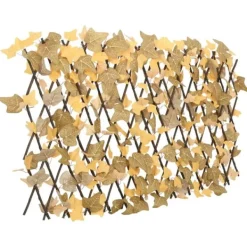 Best Konstväxt lönnlöv spaljé expanderbar orange 180x60 cm Valvbågar, Spaljéer, Bersåer & Pergolor