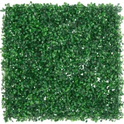 vidaXL Konstväxt växtvägg 24 st grön 50x50 cm