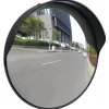 Konvex trafikspegel 30 cm - Krossäker PC-plast | Färg: Svart | Storlek: 30 cm