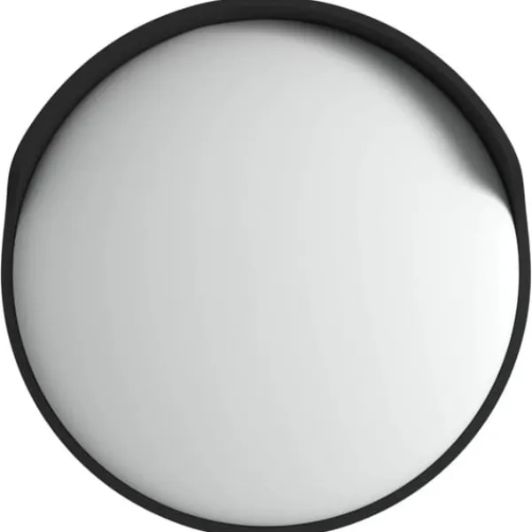 New Konvex trafikspegel för utomhusbruk svart Ø45 cm polykarbonat Säkerhetsspeglar