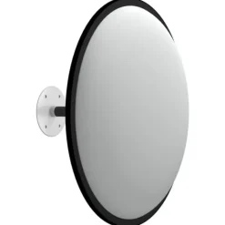 New Konvex trafikspegel inomhus svart Ø40 cm akryl Säkerhetsspeglar
