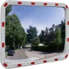 vidaXL Konvex trafikspegel PC-Plast 60 x 80 cm med reflexer