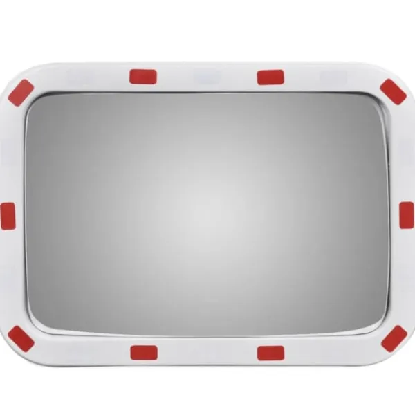 vidaXL Konvex trafikspegel PC-Plast 40 x 60 cm med reflexer