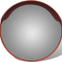 vidaXL Konvex trafikspegel PC-Plast 45 cm utomhusbruk orange